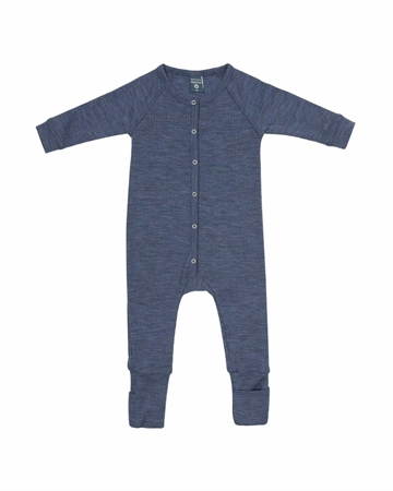Night suit, Uld, Steel Blue, Smallstuff, 86 cm