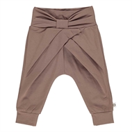 Cozy Me Bow Pants, Müsli by Green Cotton, Brown Sugar, str 56