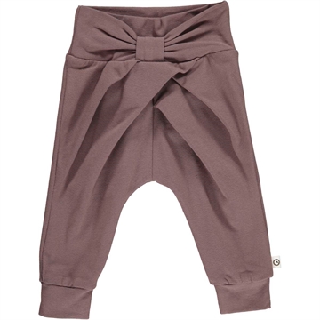 Cozy Me Bow Pants, Müsli, Grape, str 68