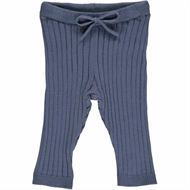 Knit Rib Pants, Müsli, Indigo, str 68 cm