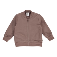 Sweat Zip Jacket, Müsli, Brown Sugar - Kun tilbage i str 68