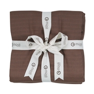 Svøb Muslin Wrap 120x120 cm, Müsli, Brown Sugar, 2-pack