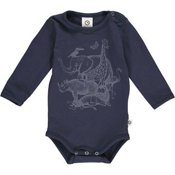 Savannah Print Body, Müsli, Night Blue, str 80 cm