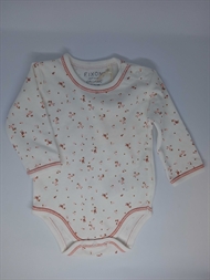 RODEKASSEN Body langærmet Infinity Organic, Med blomster, Fixoni, Dusty Rose, Str. 50 cm