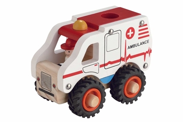 Ambulance i træ, Magni, Hvid