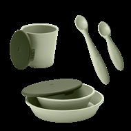 Mealtime set, BIBS, Sage