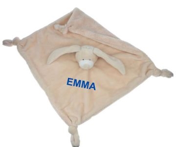 Nusseklud med navn Kanin, Tinka Baby, Creme