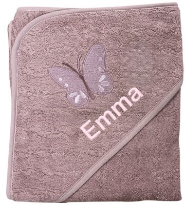 Badeslag med navn Sommerfugl 75 x 75 cm, Nørgaard Madsen, Pale Mauve