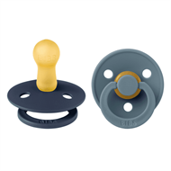 Bibs Colour, Deep Space/ Petrol, 2 Pack, Rund Latex str. 2