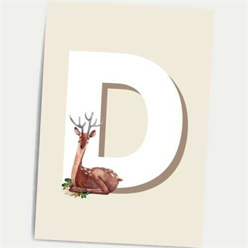 Bogstavet "D", A5 Dialægt Citatplakat