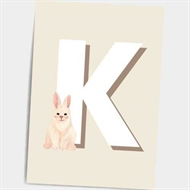 Bogstavet "K", A5 Dialægt Citatplakat