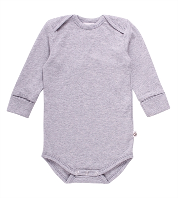 Cozy me Body LÆ, Müsli by Green Cotton, Pale Greymarl, str 62