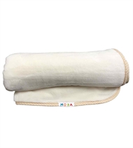 Babytæppe prikket kant, Nørgaard Madsen, Beige