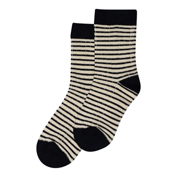 MiniPop® Bamboo Socks Thin Stripe, Navy/Offwhite, str 19/22