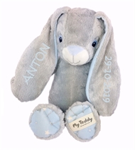 Bamse med navn My Newborn Star, Lille, My Teddy, Lyseblå, 2 ører