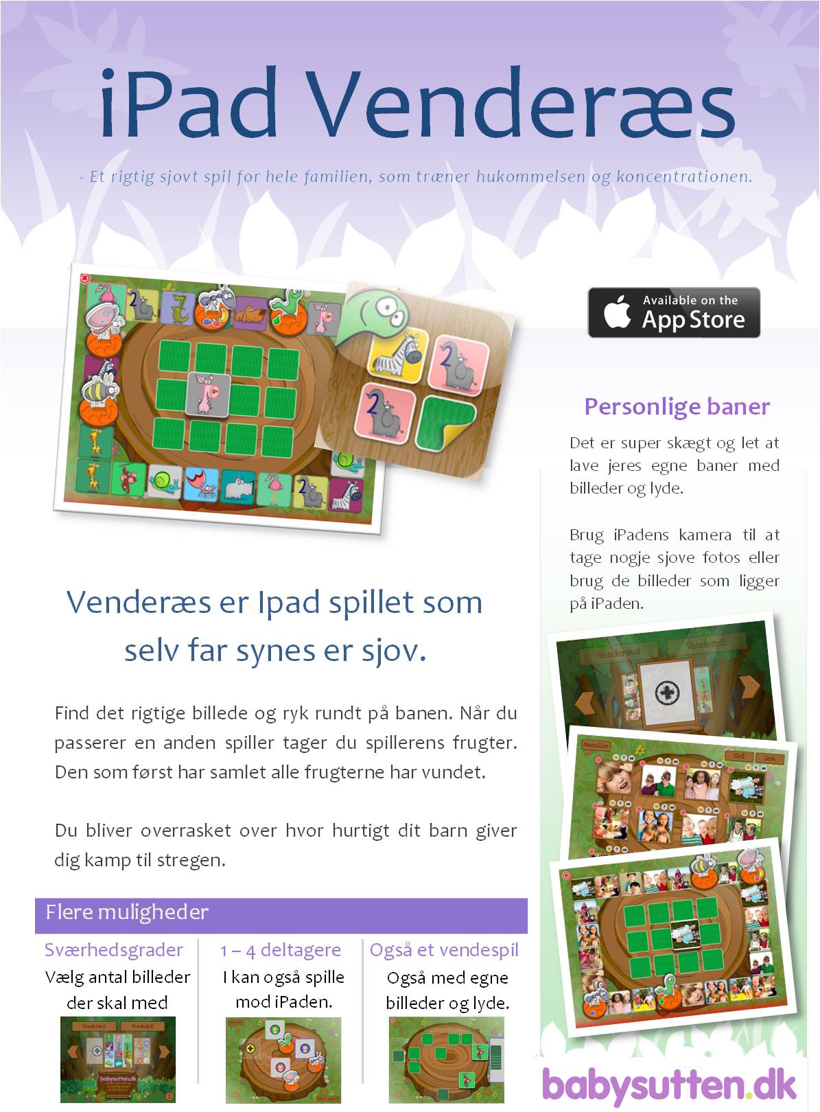 Ipad familiespil - Familie spil til Ipad - Vendespil til iPad - Venderæs