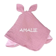 BIBS Kangaroo Nusseklud med navn, Dusty Pink / Baby Pink