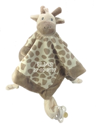 My Teddy  Nusseklud med navn med My Giraffe i cremefarve