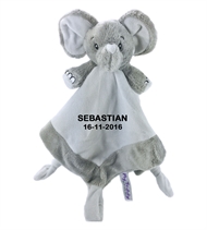 My Teddy nusseklud med navn på min første elefant 