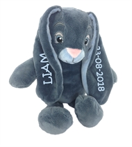 Bamse med navn My Newborn Bunny lille, My Teddy, Blå, 2 ører