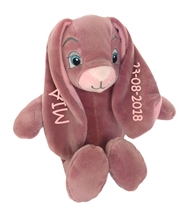 Bamse med navn My Newborn Bunny Lille, My Teddy, Gl. Rosa - 2 ører