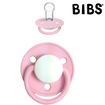 Bibs de Lux sutter med navn (Baby Pink -HK) Runde Silikone One Size