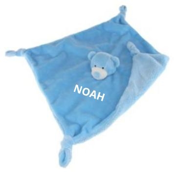 Nusseklud med navn Bamse, Tinka Baby, Lyseblå