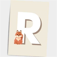 Bogstavet "R", A5 Dialægt Citatplakat