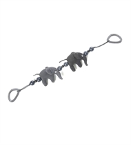 Barnevognskæde Elefant, Smallstuff, Grey / Dark Grey