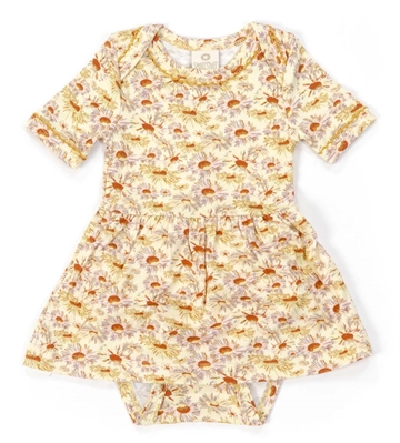 Daisy Kjolebody KÆ, Smallstuff, Blomster Creamy/Gul