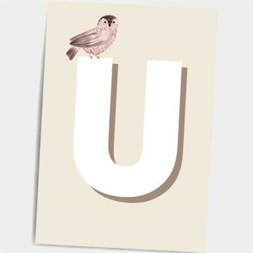 Bogstavet "U", A5 Dialægt Citatplakat